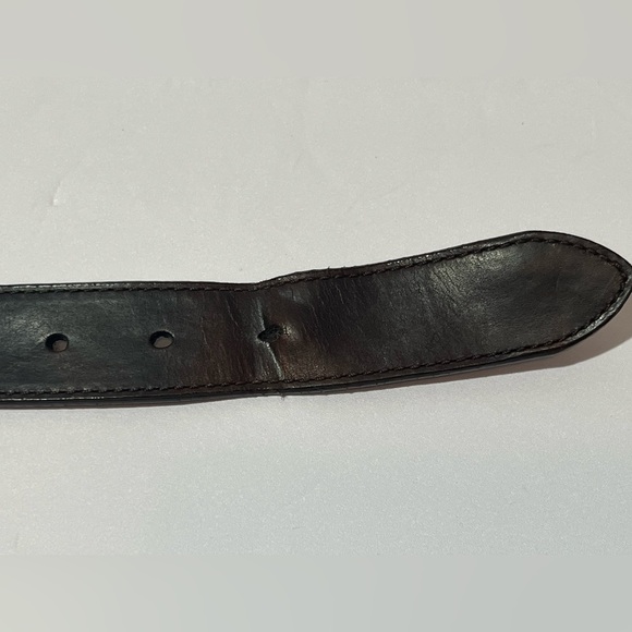 Columbia Genuine Leather  Belt Brown Sz 34 Preowned 11CO0255 - Picture 6 of 16
